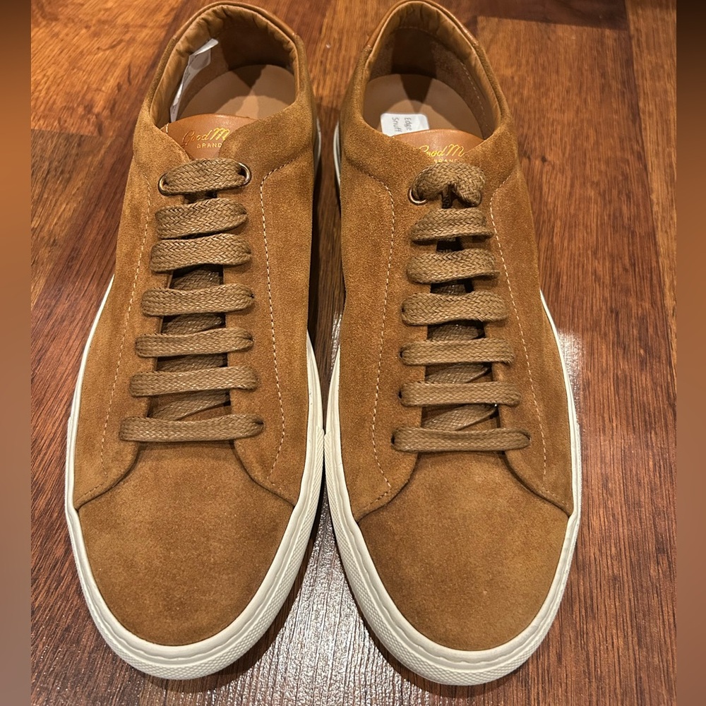 The Good Man Brand Edge Low Top In Suede Size 9 Brand New Brown Snuff Men’s - Picture 3 of 7